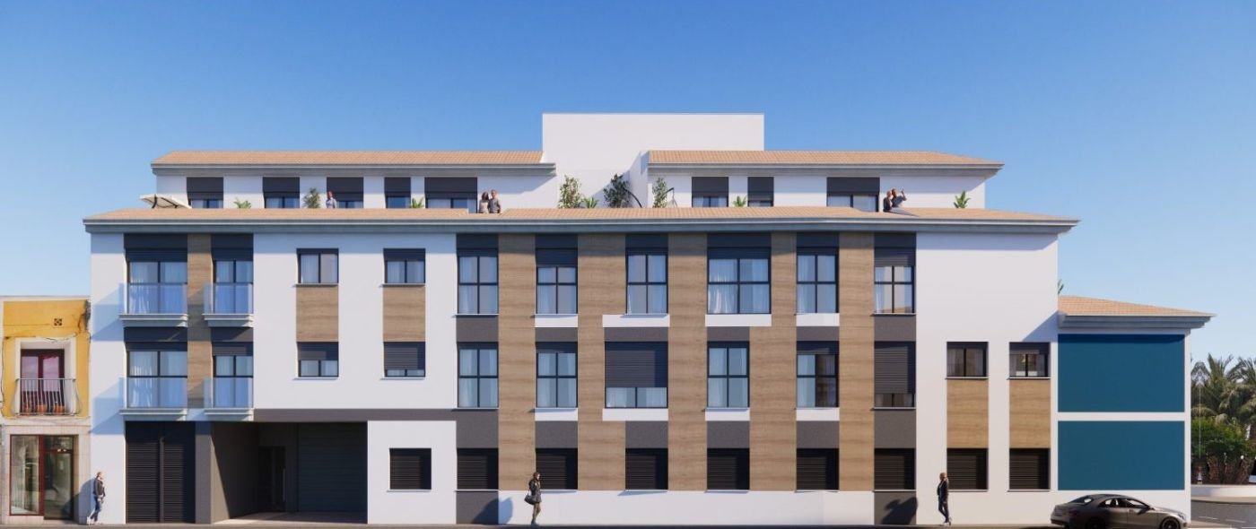 Alzado del edificio desde la calle Sor Josefa Pérez